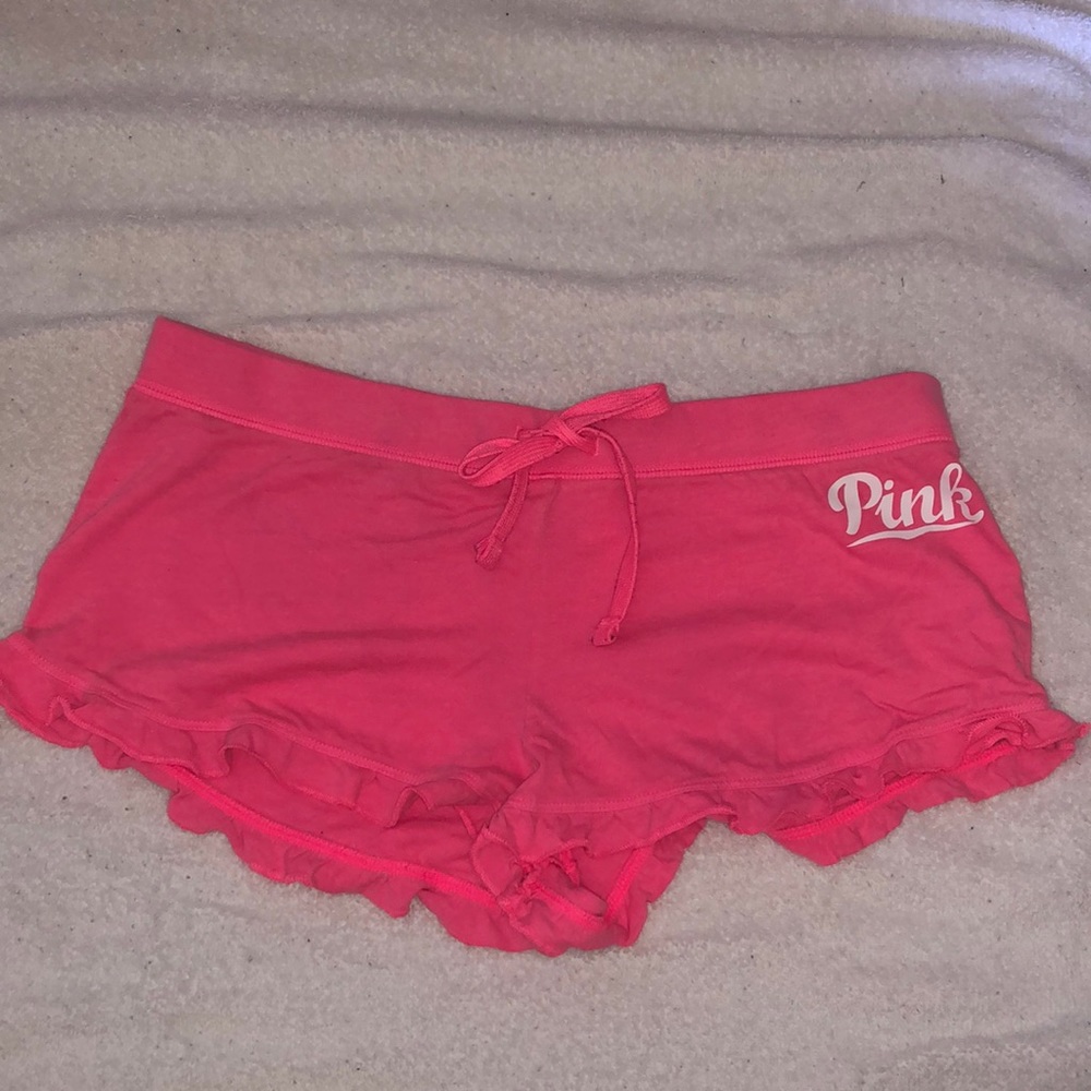 Hot pink VS sleep shorts